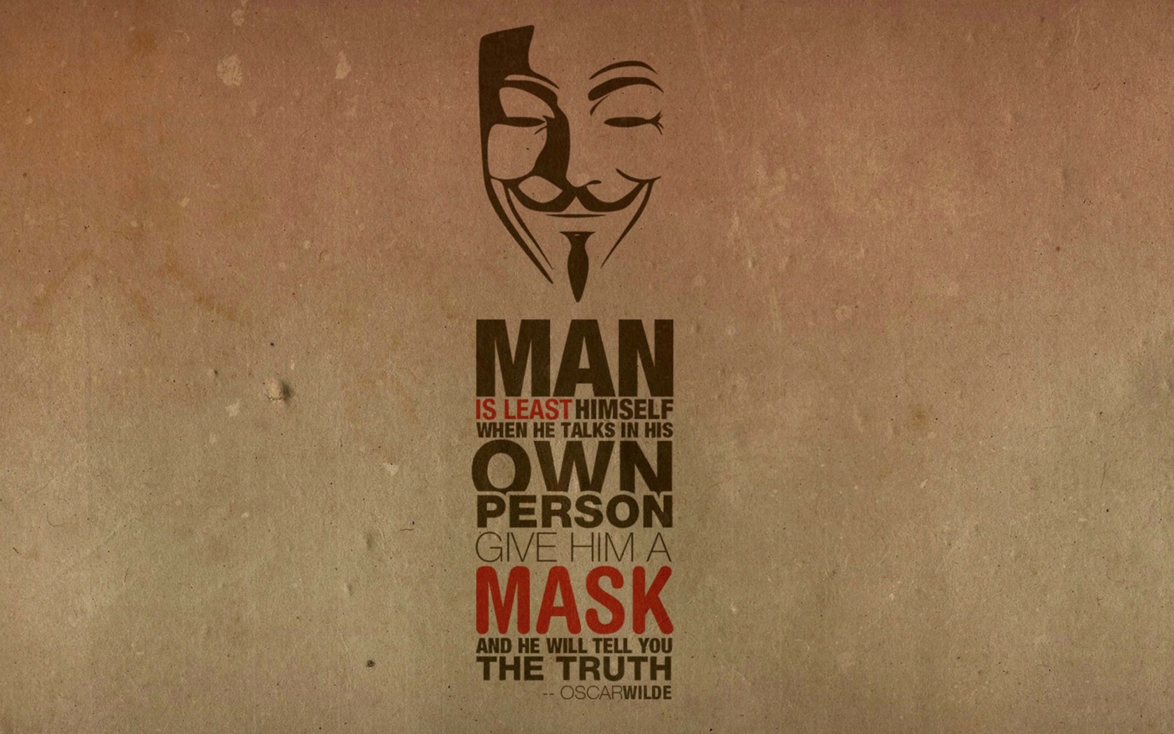 Anonymous Oscar Wilde Quote Wallpaper for Desktop 1680x1050