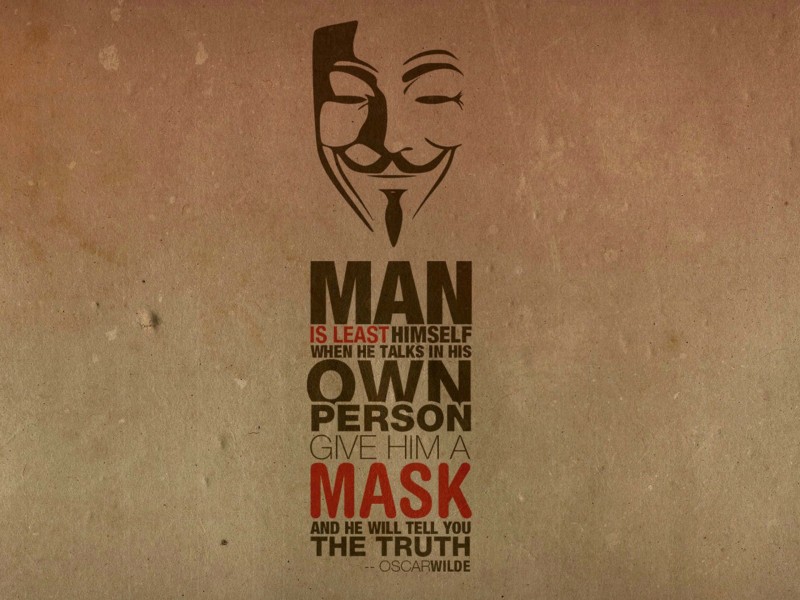 Anonymous Oscar Wilde Quote Wallpaper for Desktop 800x600