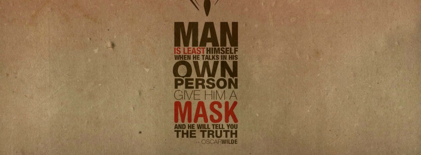 Anonymous Oscar Wilde Quote Wallpaper for Social Media Facebook Cover
