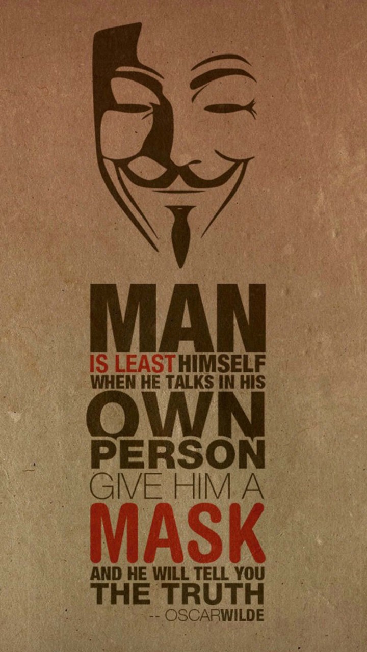 Anonymous Oscar Wilde Quote Wallpaper for HTC One mini