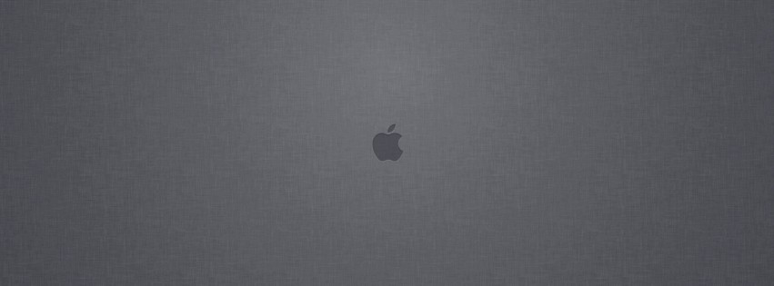 Apple Logo Denim Texture Wallpaper for Social Media Facebook Cover