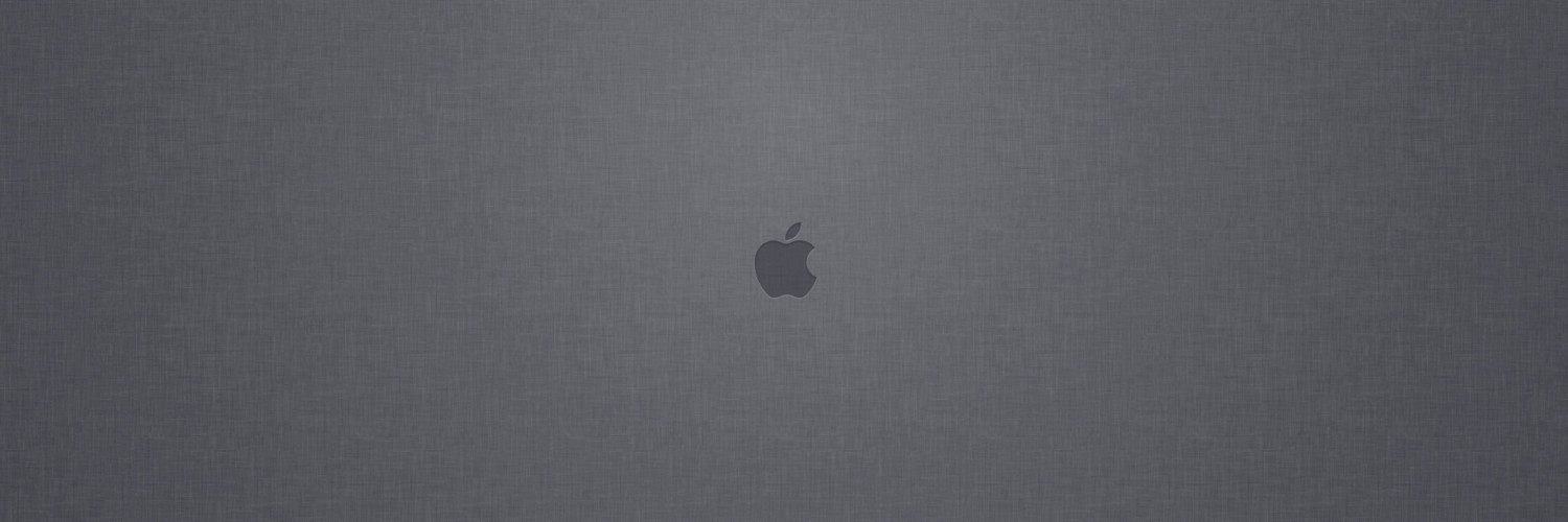Apple Logo Denim Texture Wallpaper for Social Media Twitter Header
