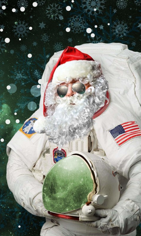 Astro Santa Wallpaper for HTC Desire HD