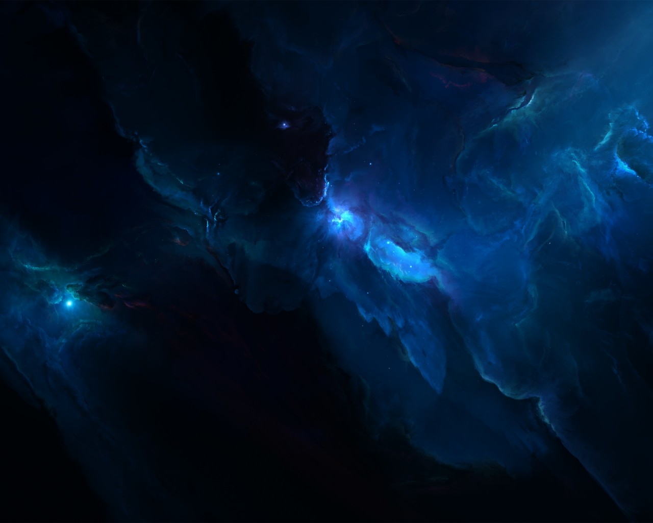 Atlantis Labyrinth Nebula Wallpaper for Desktop 1280x1024