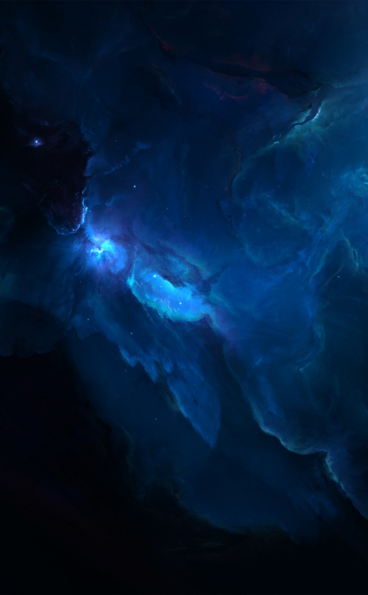 Atlantis Labyrinth Nebula Wallpaper for Apple iPhone 4 / 4s