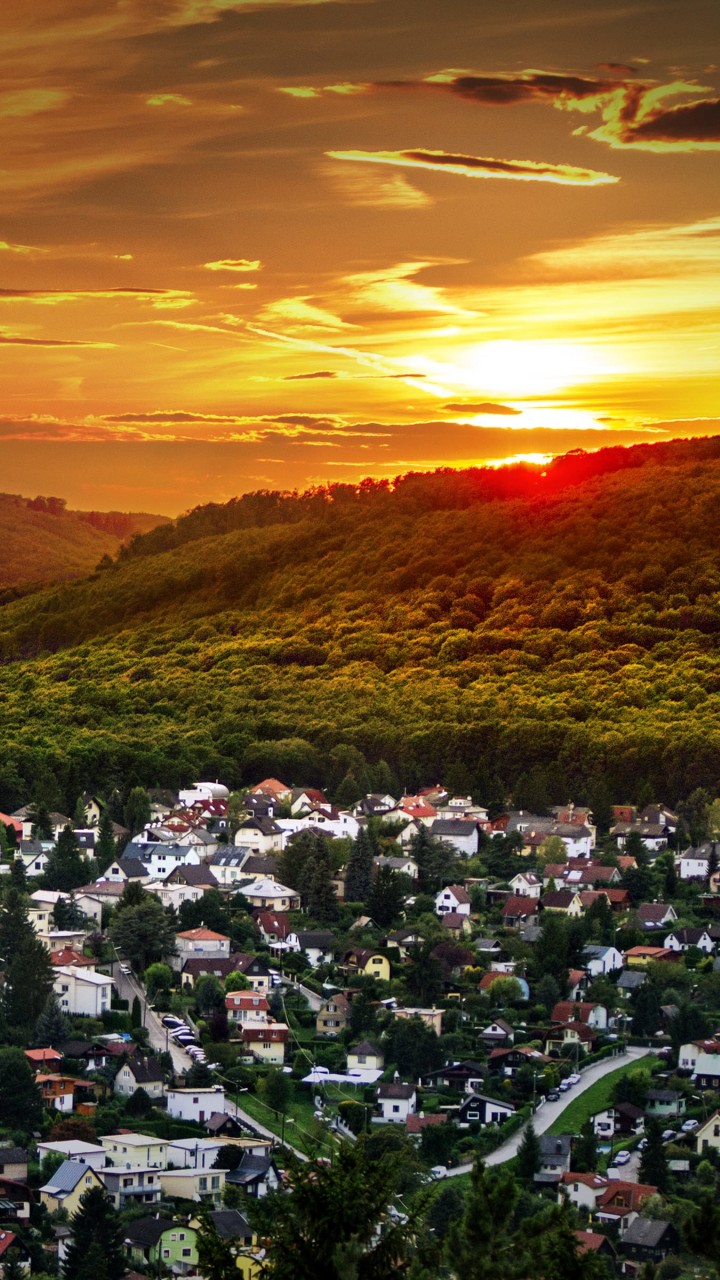 Austrian Sunset Wallpaper for SAMSUNG Galaxy Note 2