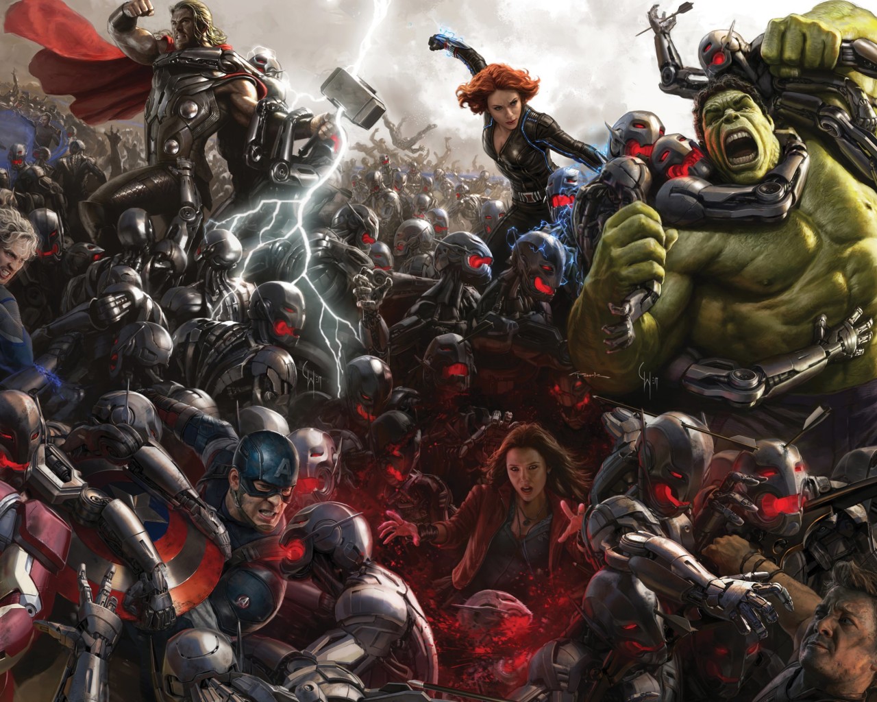 Avengers Age Of Ultron Concept Art Wallpaper for Desktop 1280x1024