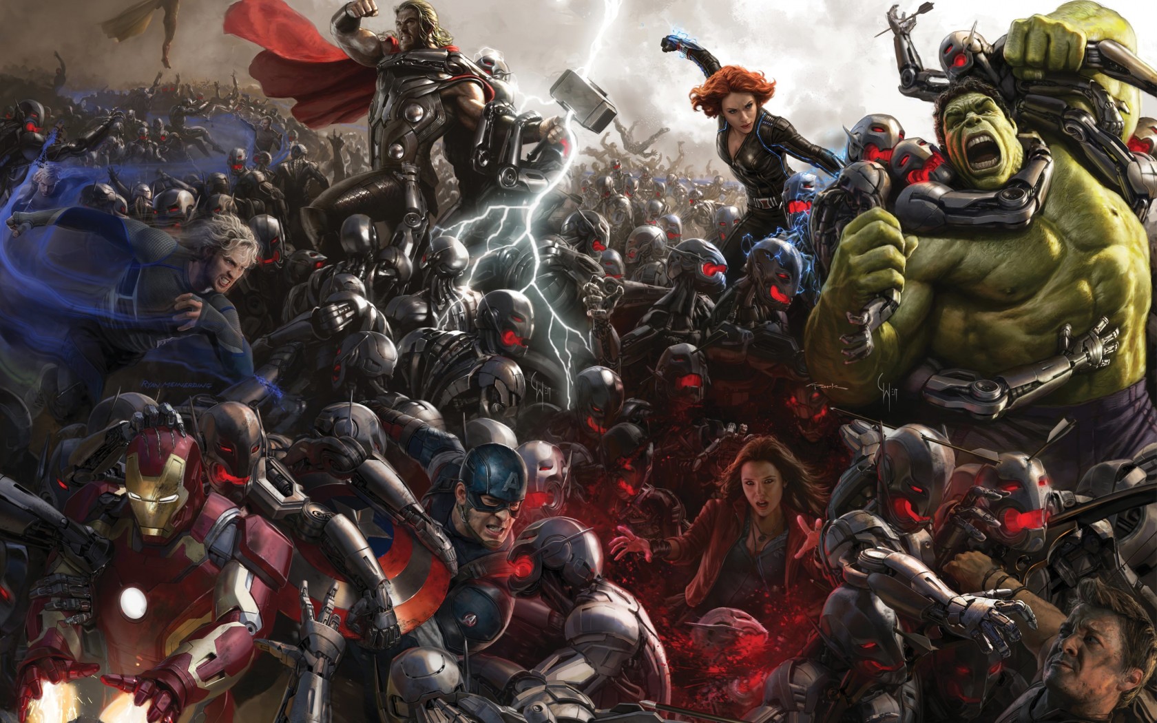 Avengers Age Of Ultron Concept Art Wallpaper for Desktop 1680x1050