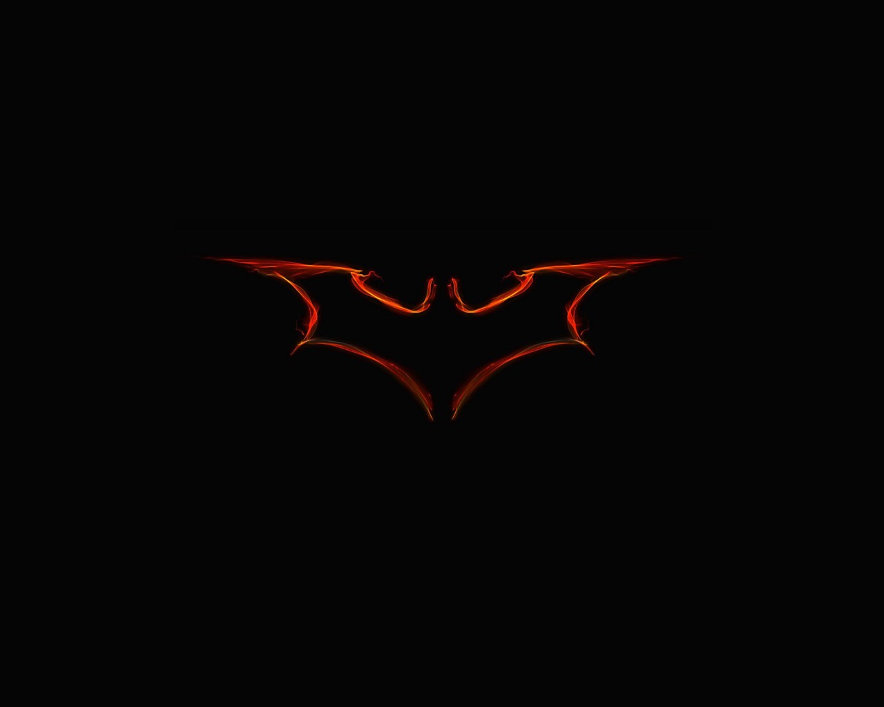 Batman Light Painting Logo Wallpaper for Desktop 1280x1024