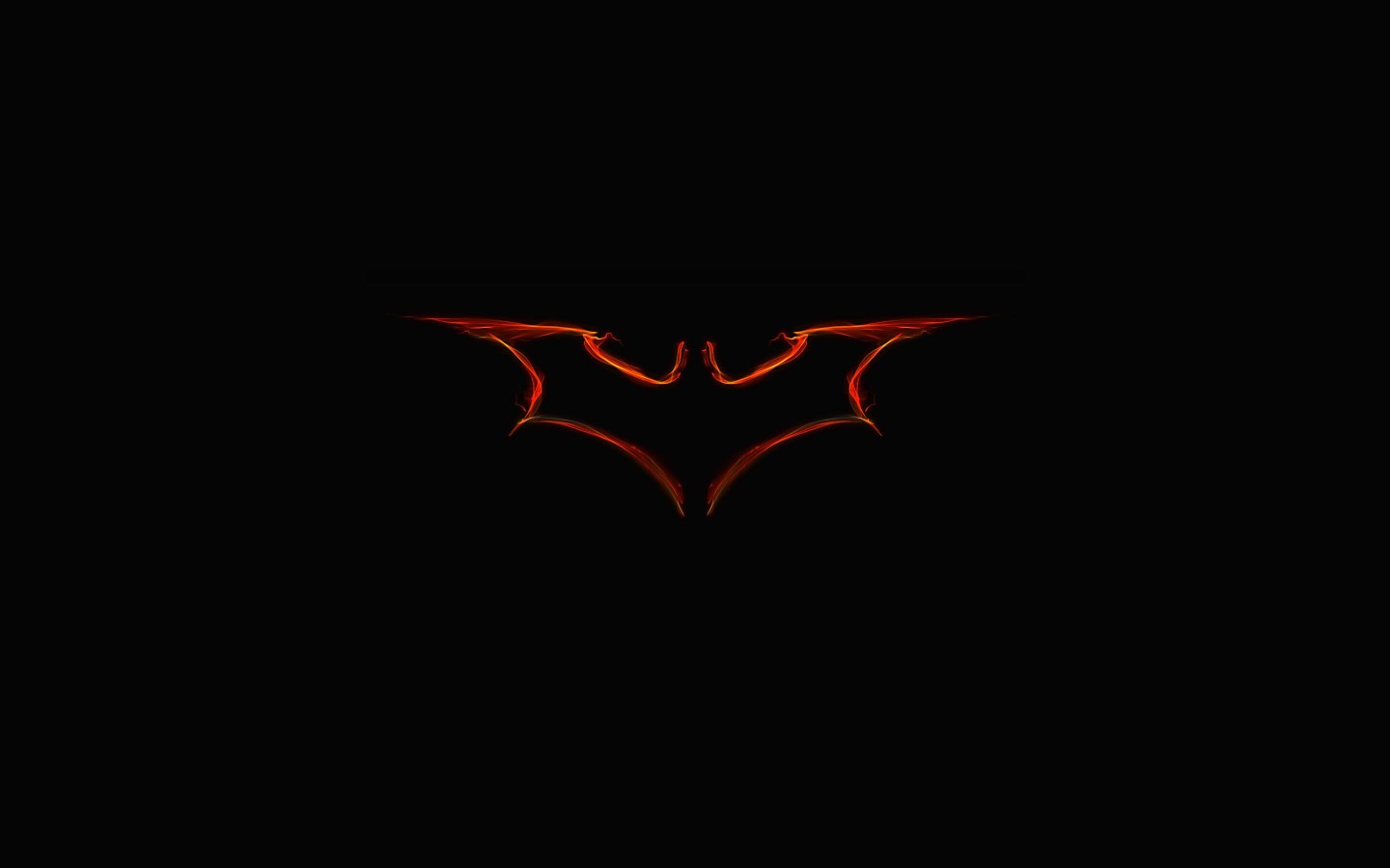 Batman Light Painting Logo Wallpaper for Desktop 1440x900