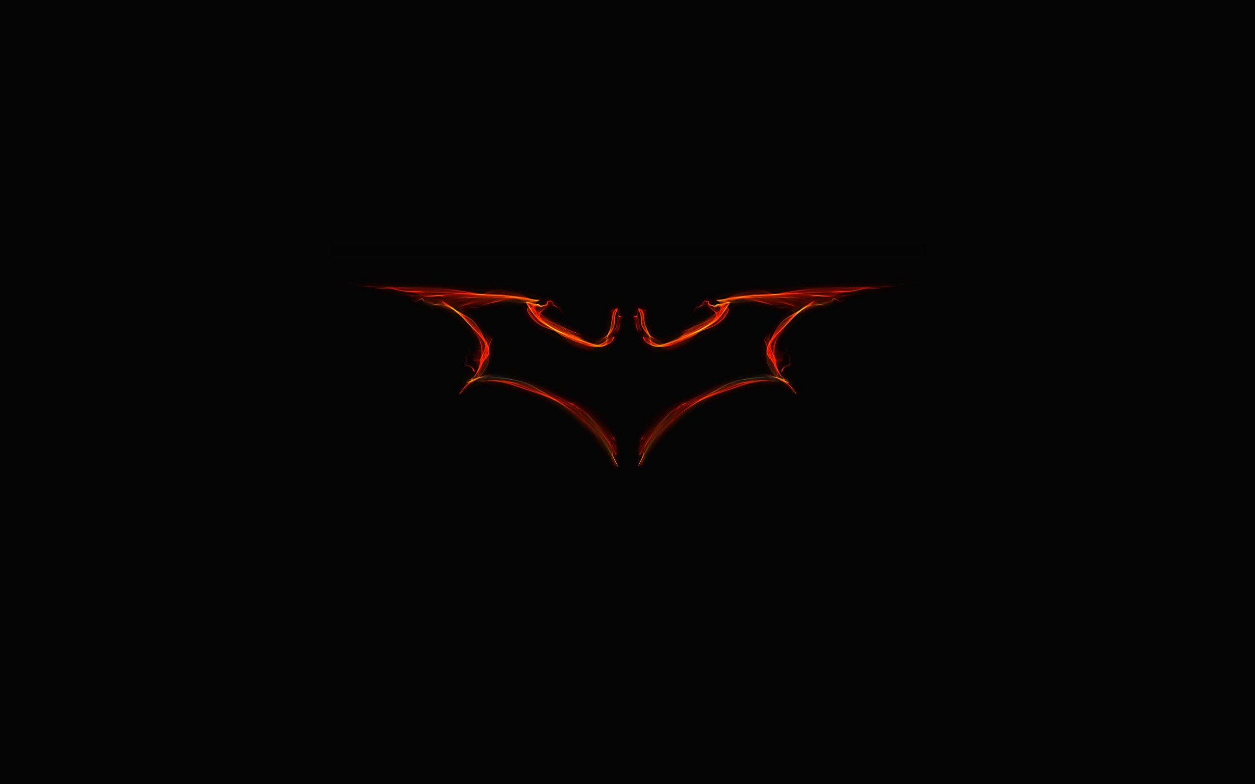 Batman Light Painting Logo Wallpaper for Desktop 2560x1600