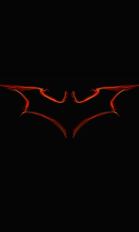 Batman Light Painting Logo Wallpaper for HTC Desire HD
