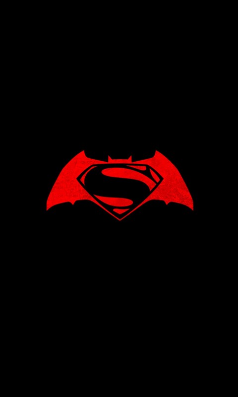 Batman v Superman logo Wallpaper for HTC Desire HD