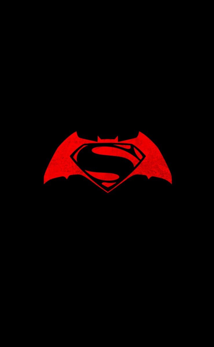 Batman v Superman logo Wallpaper for Apple iPhone 4 / 4s