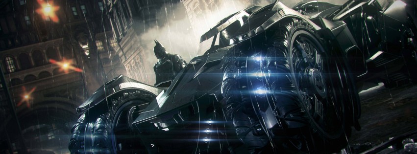 Batmobile - Batman Arkham Knight Wallpaper for Social Media Facebook Cover