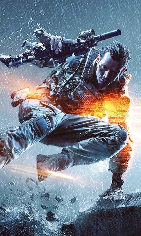 Battlefield Soldier Wallpaper for HTC Desire HD