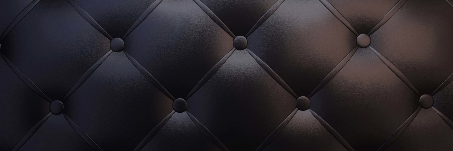 Black Leather Vintage Sofa Wallpaper for Social Media Twitter Header