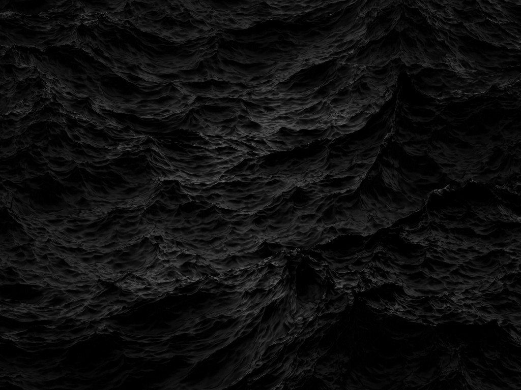 Black Waves Wallpaper for Desktop 1024x768