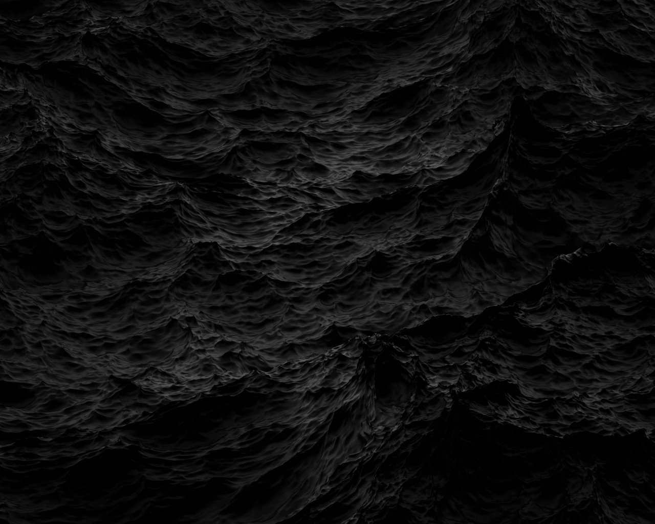Black Waves Wallpaper for Desktop 1280x1024