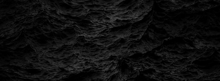 Black Waves Wallpaper for Social Media Facebook Cover