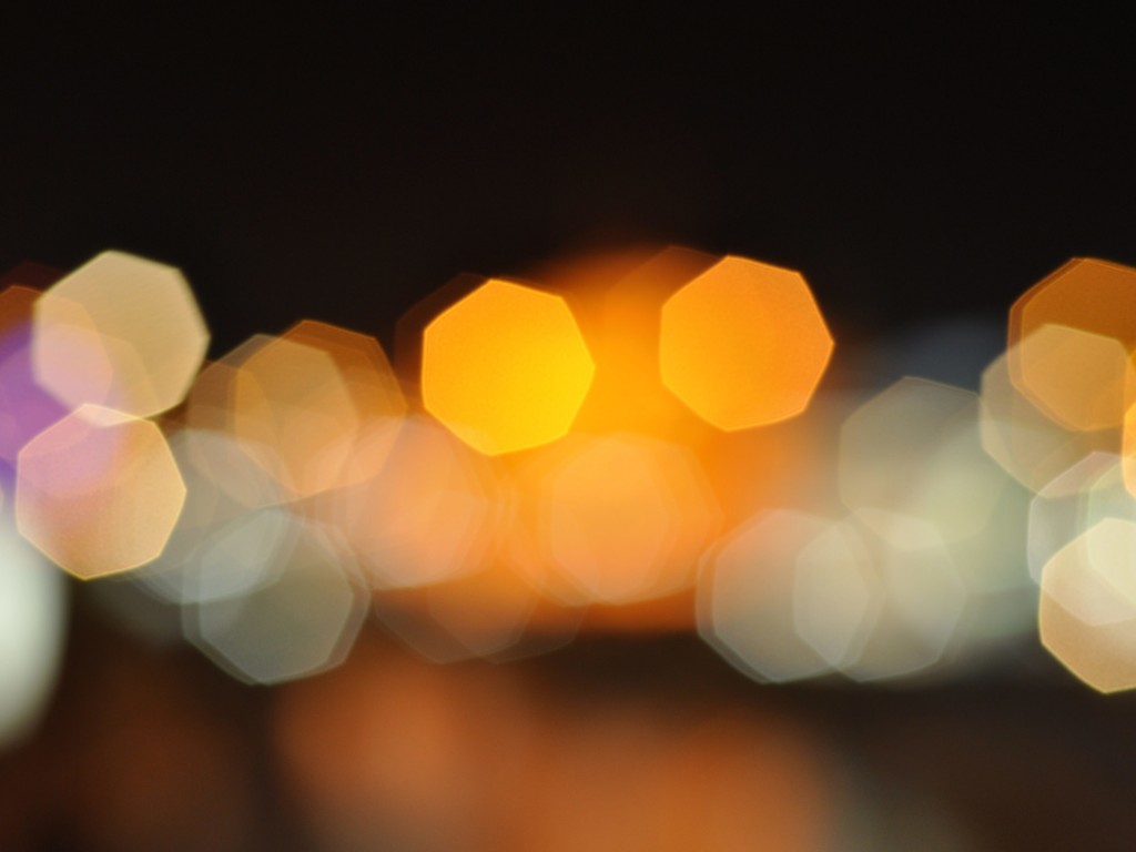 Blurred City Lights Wallpaper for Desktop 1024x768