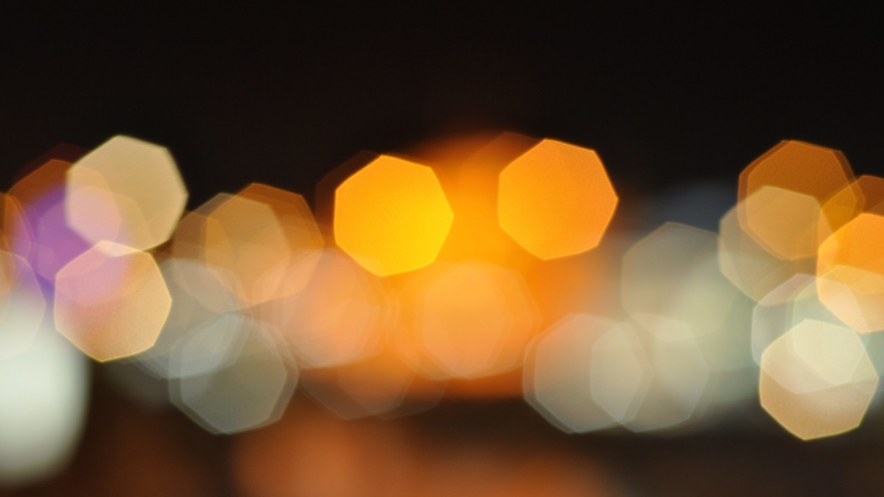 Blurred City Lights Wallpaper for Desktop 1280x720