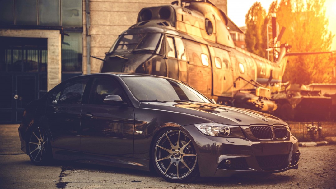 BMW E90 on Z-Performance Wheels Wallpaper for Social Media Google Plus Cover