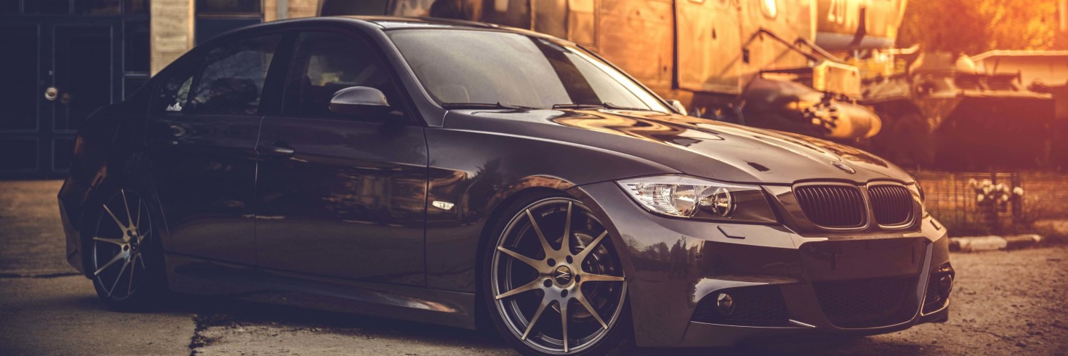 BMW E90 on Z-Performance Wheels Wallpaper for Social Media Twitter Header