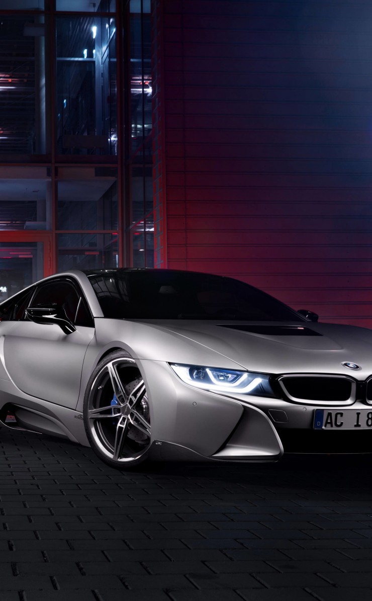 BMW i8 designed by AC Schnitzer Wallpaper for Apple iPhone 4 / 4s