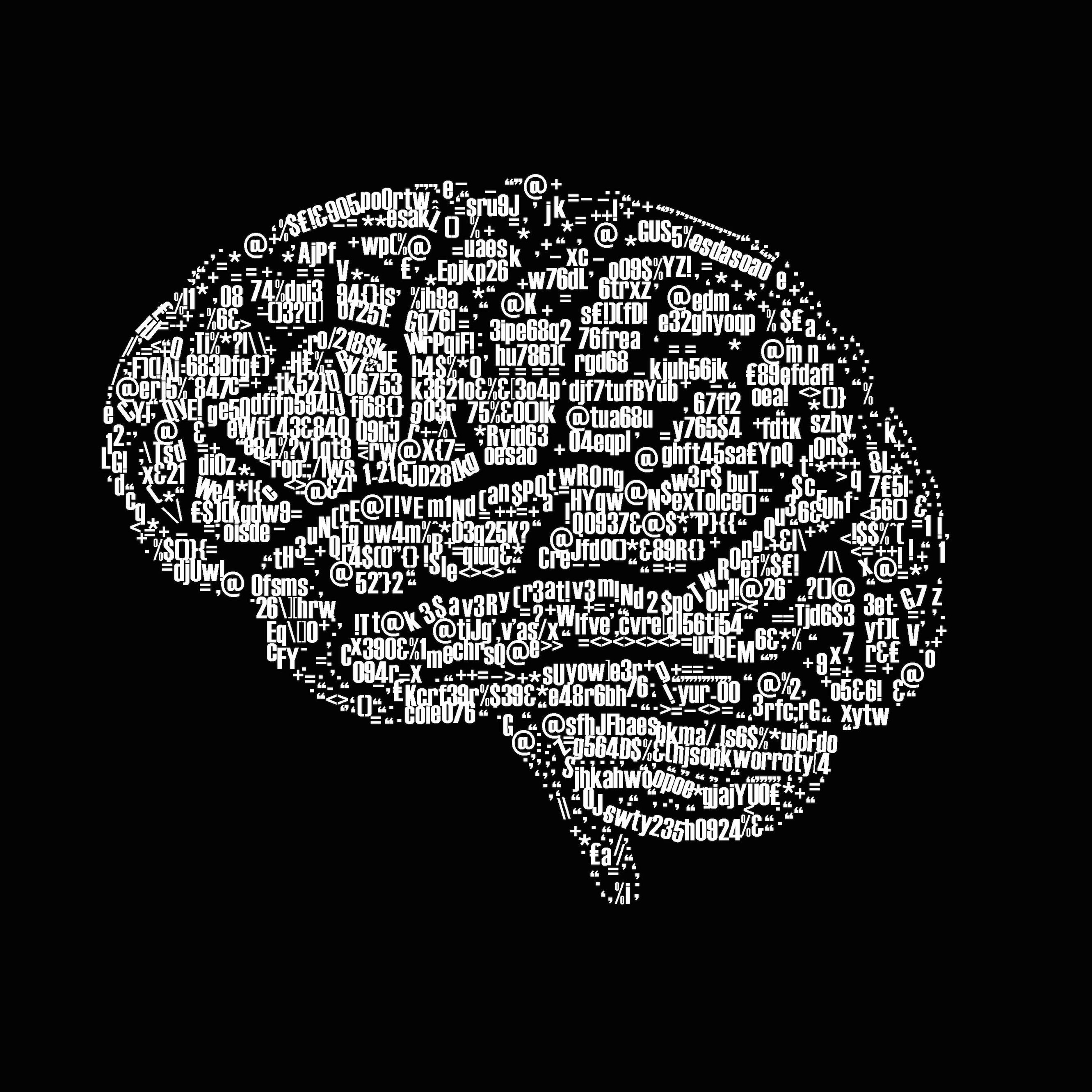 Brain Illustration Typography Wallpaper for Apple iPhone 6 Plus