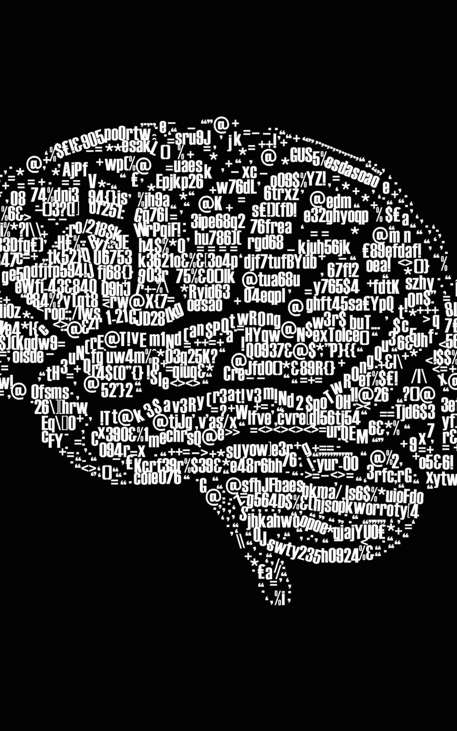 Brain Illustration Typography Wallpaper for Amazon Kindle Fire HDX 8.9