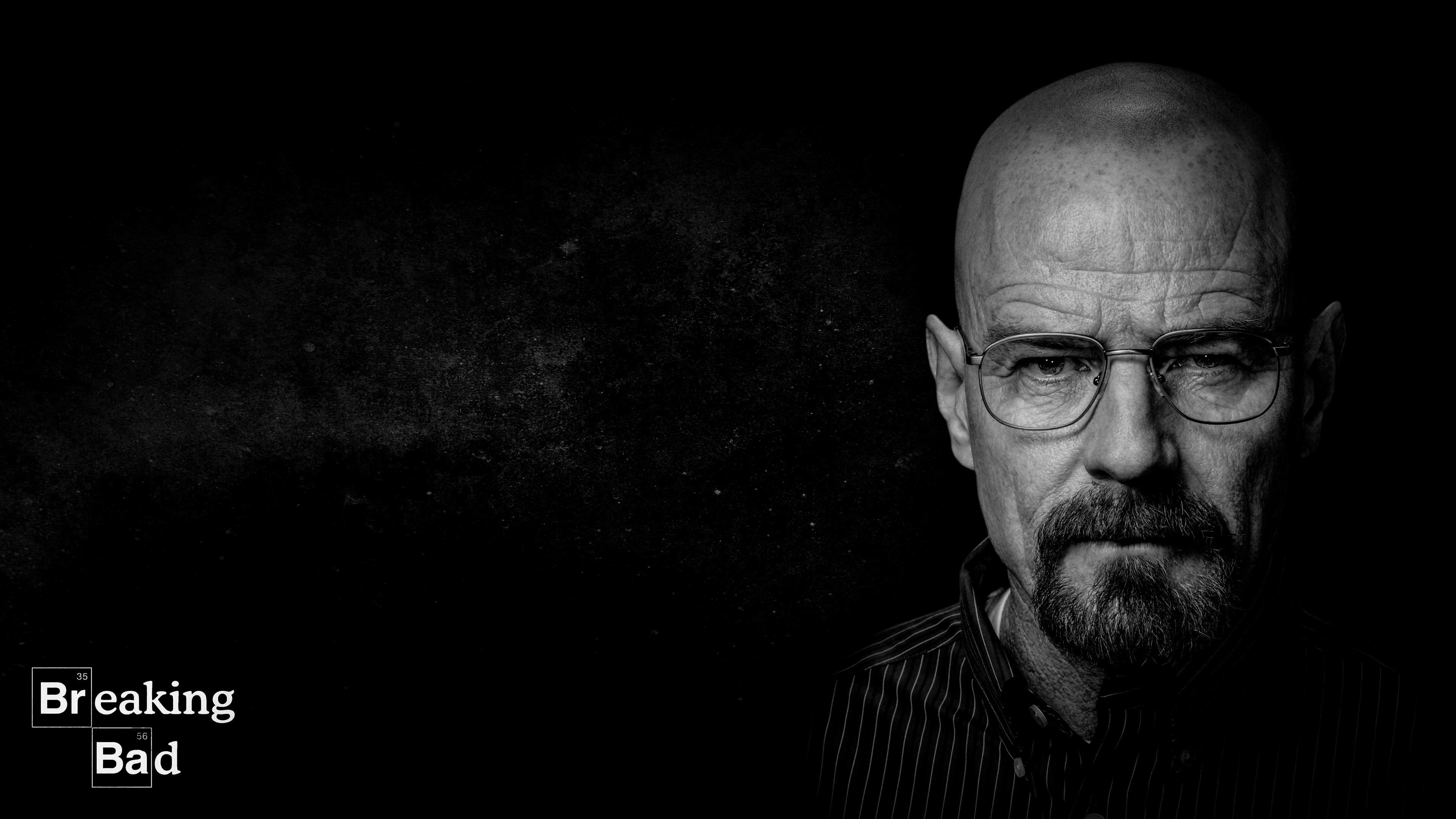 Breaking Bad - Walter White - Black & White Wallpaper for Desktop 4K 3840x2160