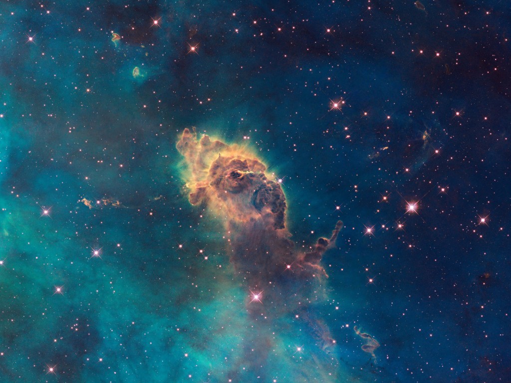 Carina Nebula Pillar Wallpaper for Desktop 1024x768