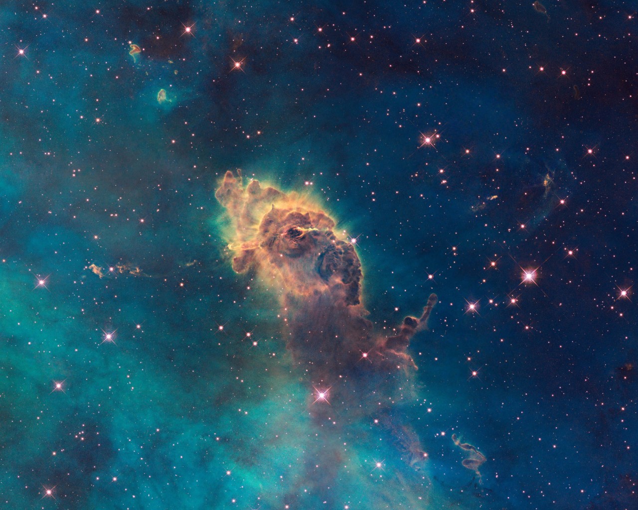 Carina Nebula Pillar Wallpaper for Desktop 1280x1024
