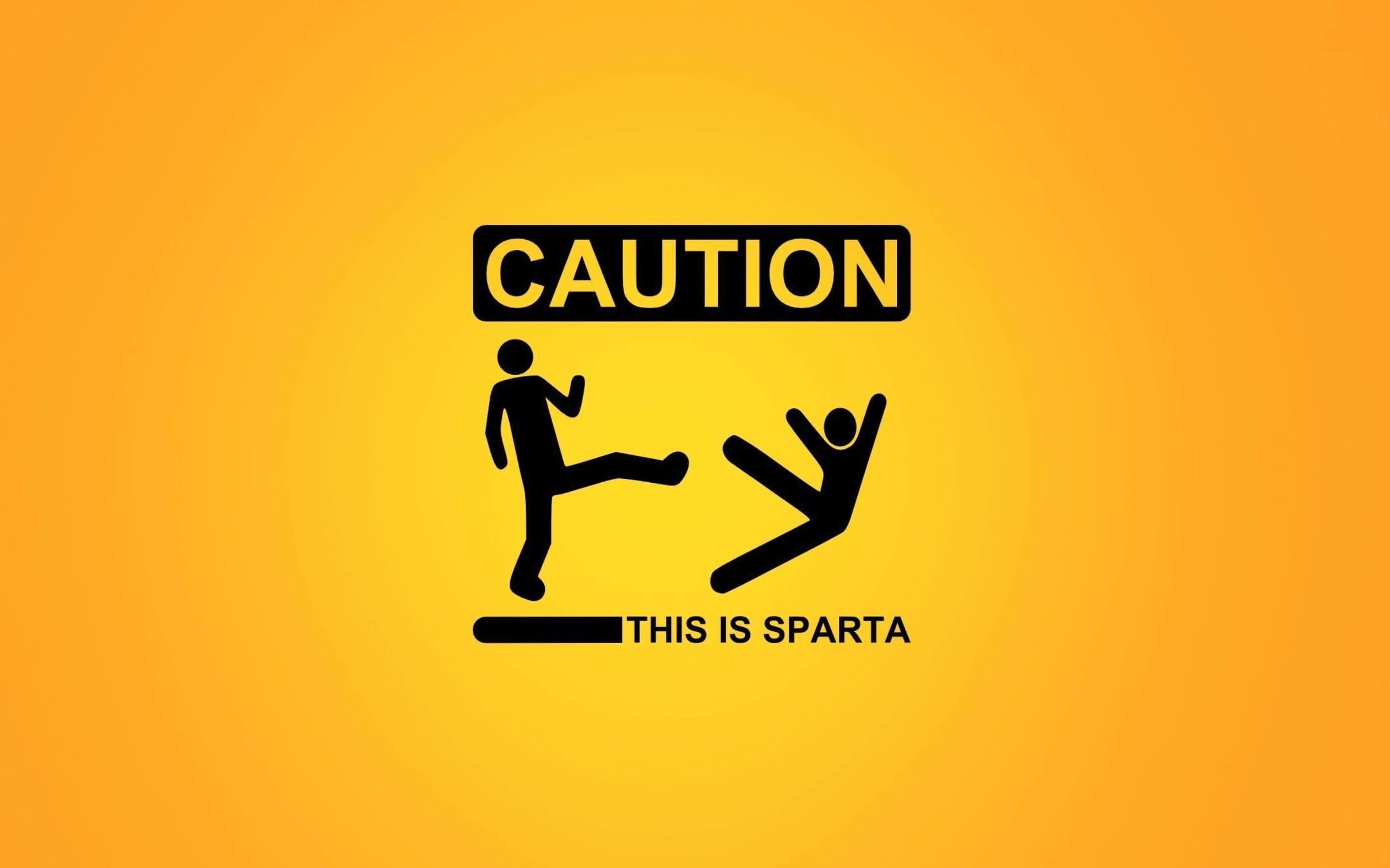 Caution: This Is Sparta! Wallpaper for Desktop 2880x1800