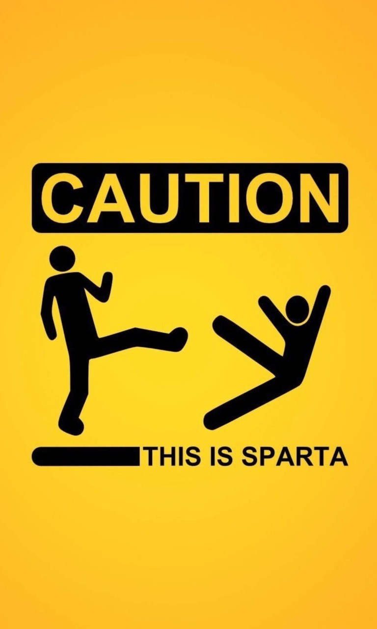 Caution: This Is Sparta! Wallpaper for Google Nexus 4