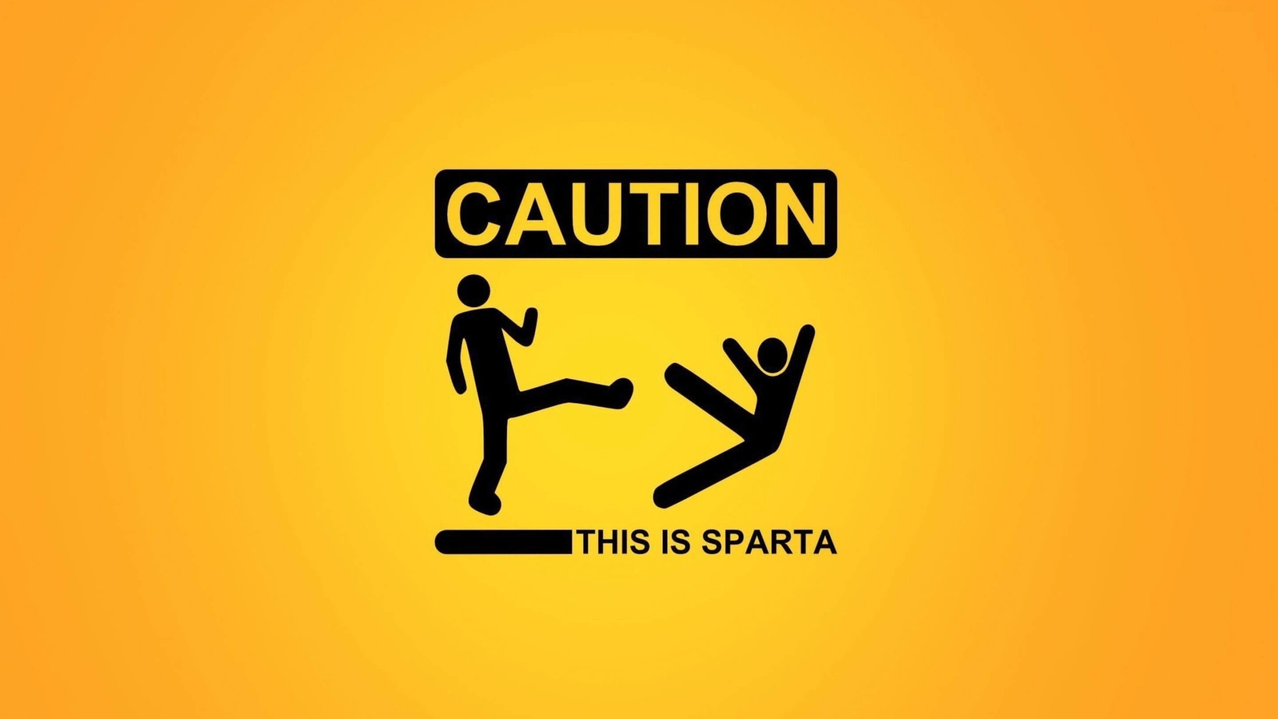 Caution: This Is Sparta! Wallpaper for Social Media YouTube Channel Art