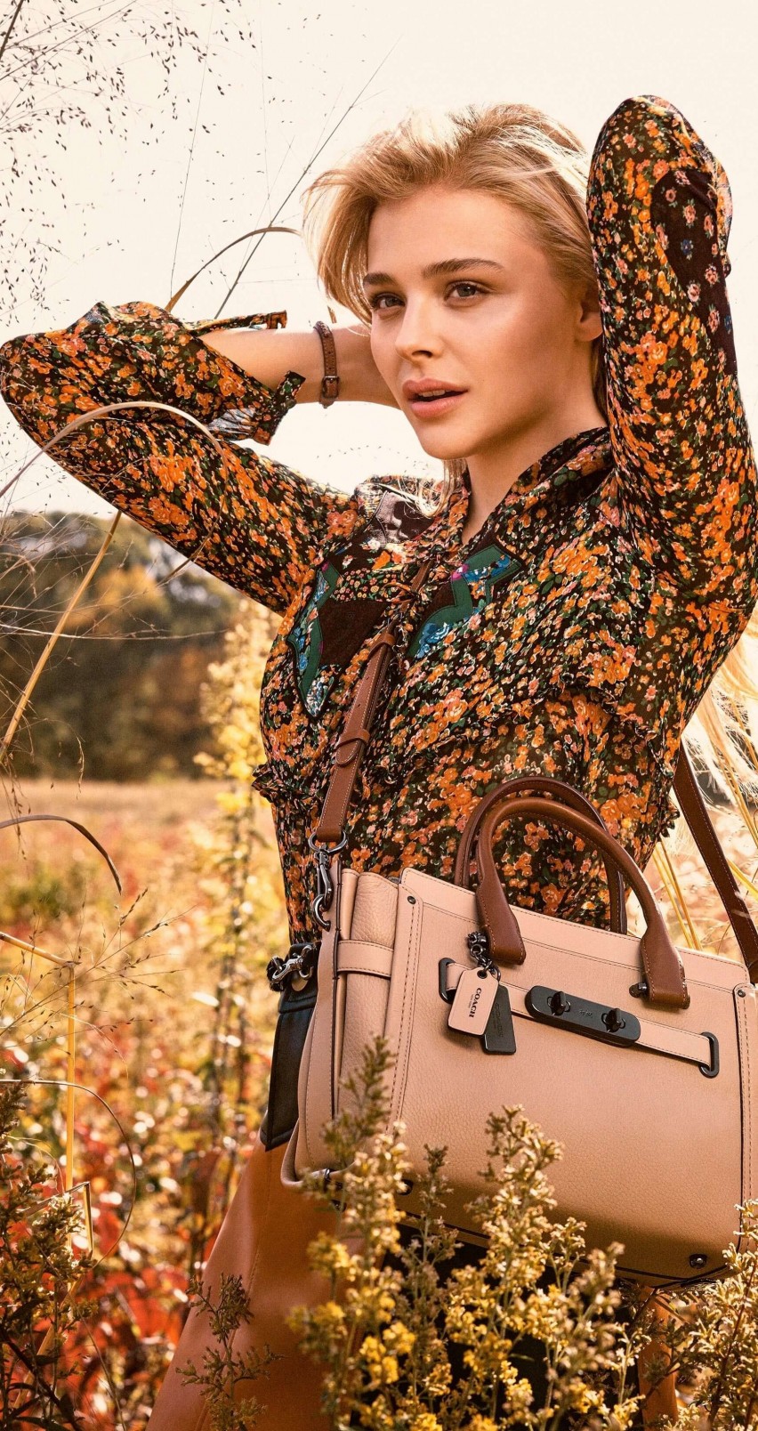 Chloe Moretz Coach Spring 2016 Campaign Wallpaper for Apple iPhone 6 / 6s