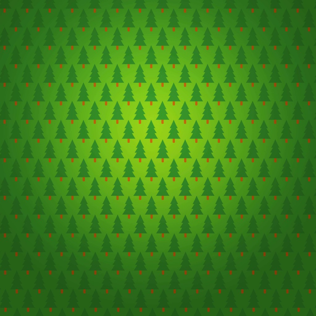 Christmas Tree Pattern Wallpaper for Apple iPad