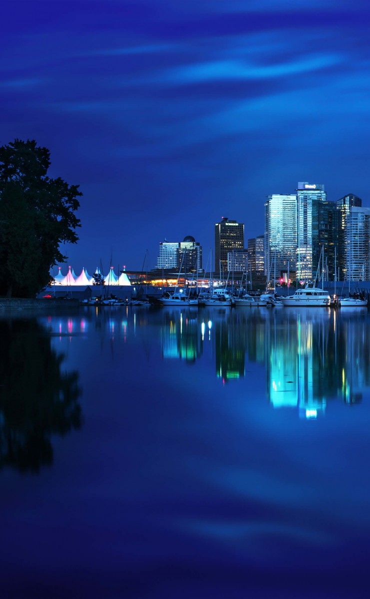 Coal Harbour Marina, Vancouver Wallpaper for Apple iPhone 4 / 4s