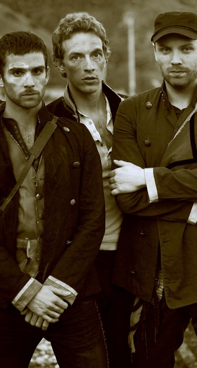 Coldplay Band Sepia Wallpaper for Apple iPhone 5 / 5s