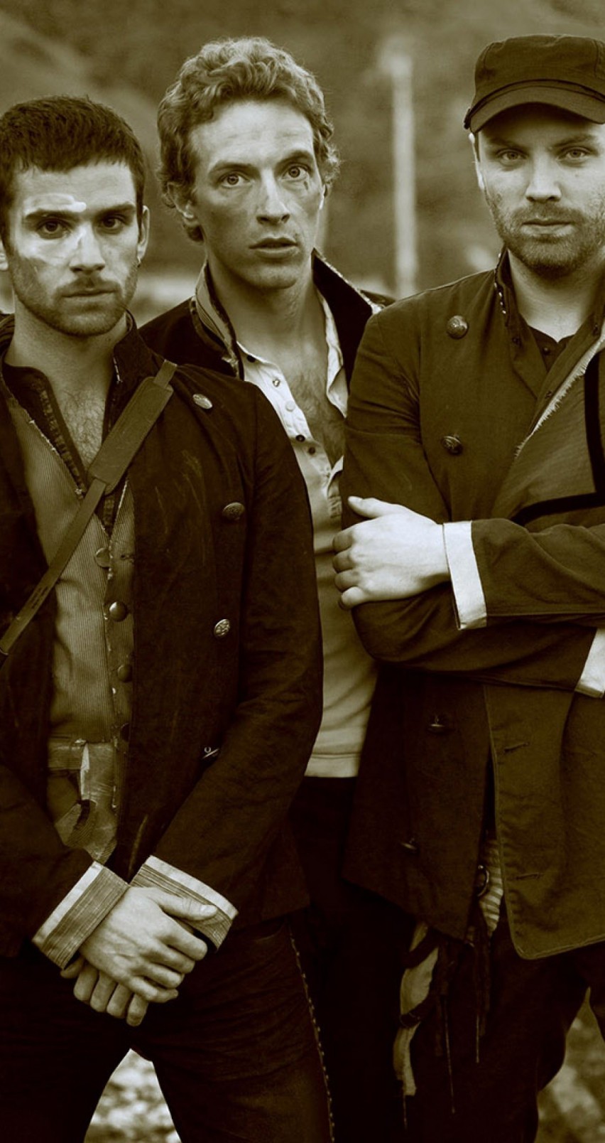 Coldplay Band Sepia Wallpaper for Apple iPhone 6 / 6s