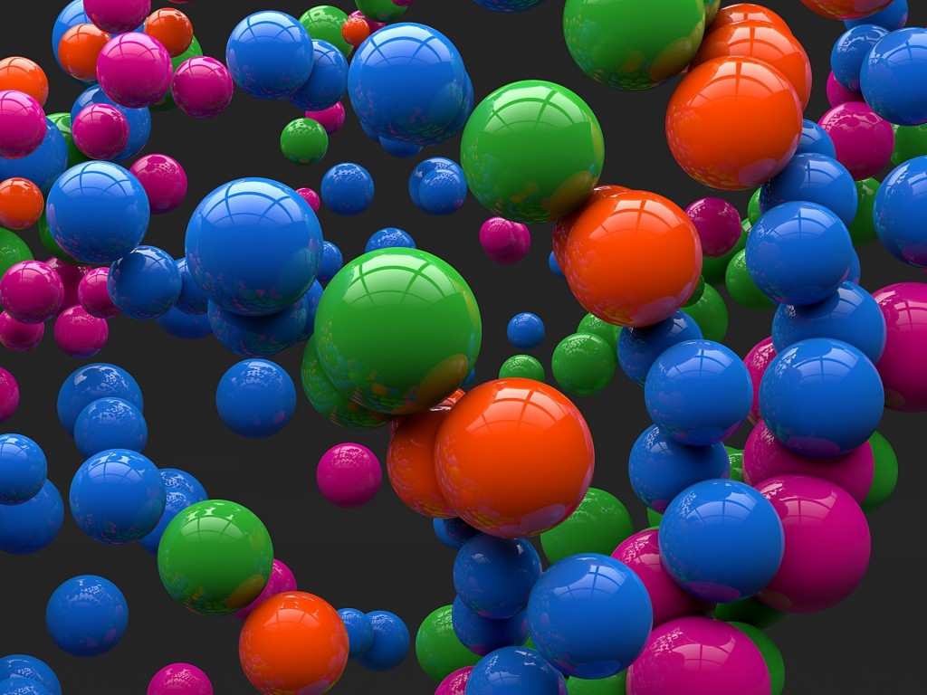 Colorful Balls Wallpaper for Desktop 1024x768