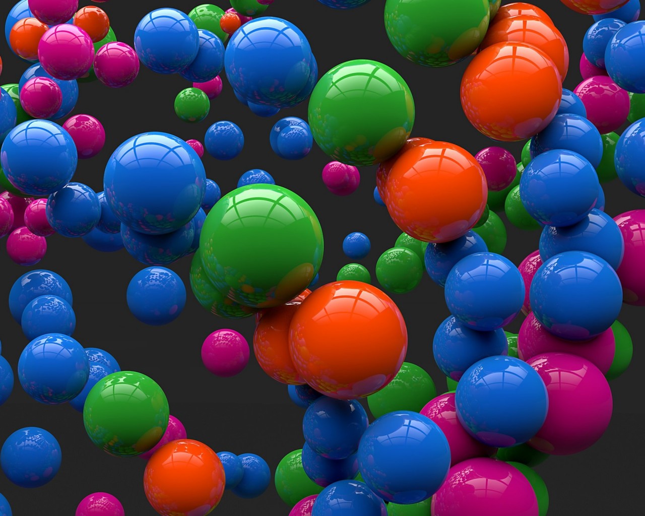 Colorful Balls Wallpaper for Desktop 1280x1024