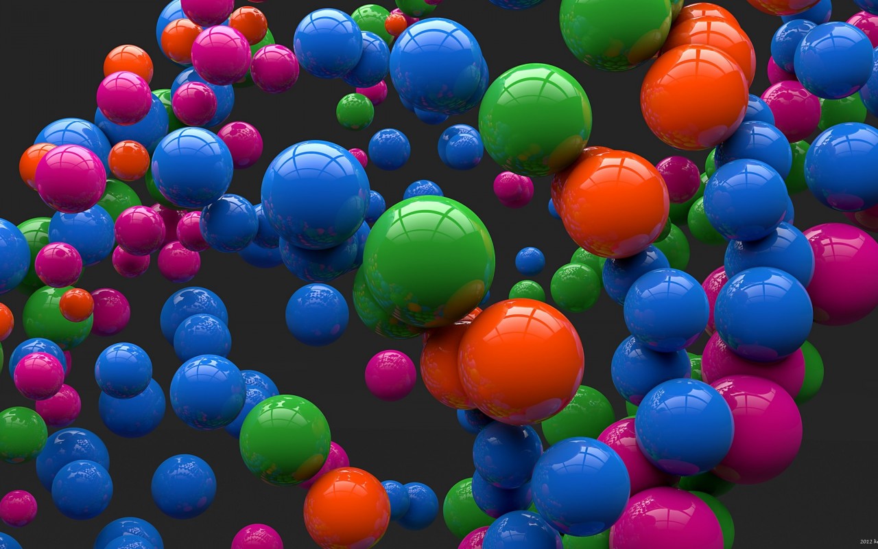 Colorful Balls Wallpaper for Desktop 1280x800