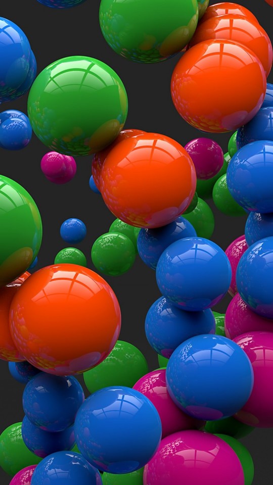 Colorful Balls Wallpaper for SAMSUNG Galaxy S4 Mini