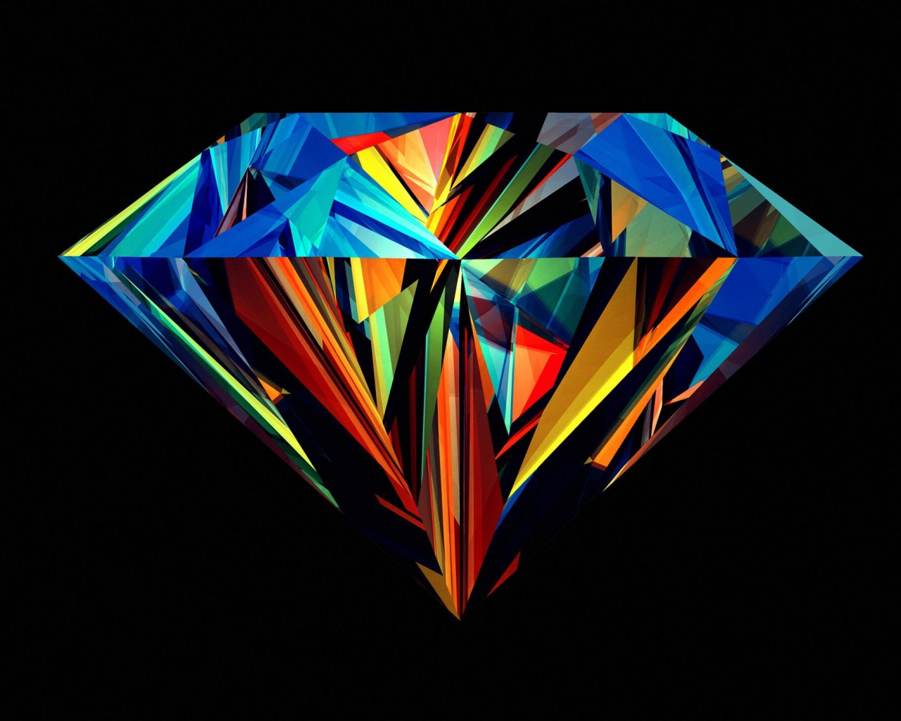 Colorful Diamond Wallpaper for Desktop 1280x1024