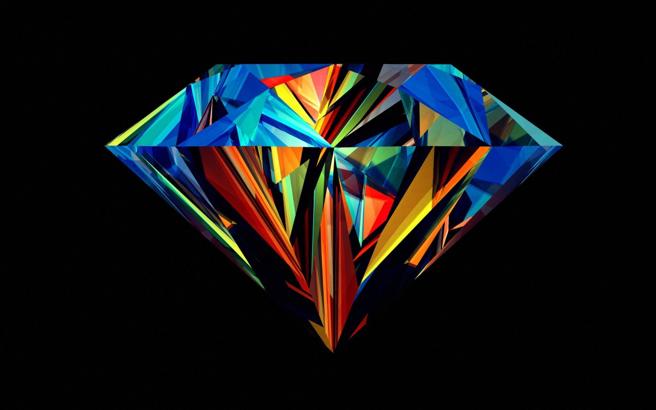 Colorful Diamond Wallpaper for Desktop 1280x800