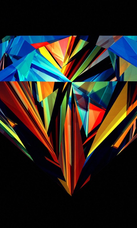 Colorful Diamond Wallpaper for SAMSUNG Galaxy S3 Mini
