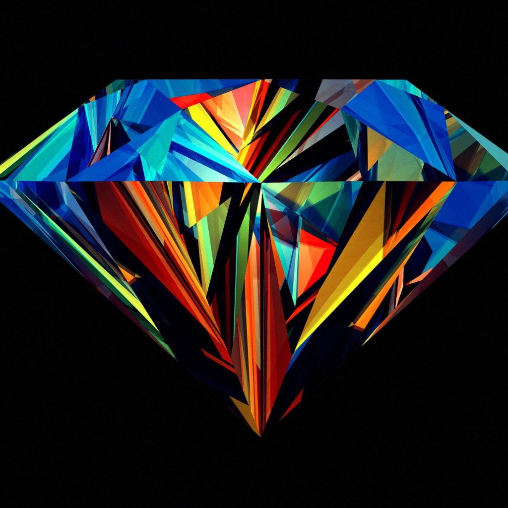 Colorful Diamond Wallpaper for Apple iPad
